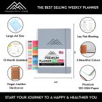 Best 2023 Planner Weekly and Monthly 5x8 | Goal, Business & Productivity Planner | Undated Daily 2023 Planner With To Do List, Habit Tracker & Planner Stickers | Productivity Store Planner PRO (Grey) - Image 2